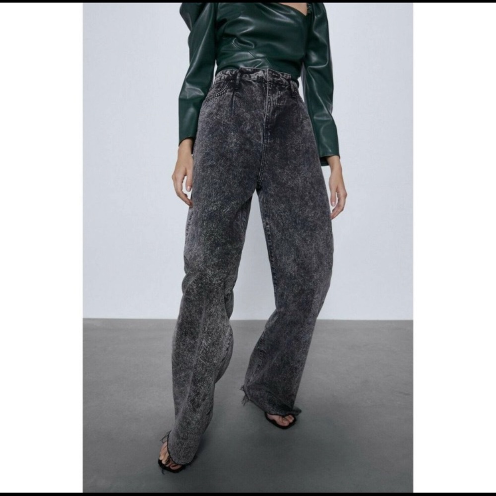 Zara the 80's Caia Pleated  Wide Leg 8246/052/800